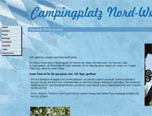 Tablet Screenshot of campingplatz-nord-west.de